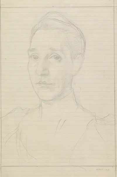 Portret van Anna Dorothea Veth-Dirks. von Jan Veth