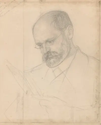 Porträtt av herr K.J. Kautsky av Jan Veth