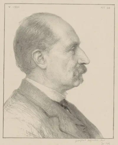 Porträtt av Diederik Johannes Korteweg av Jan Veth