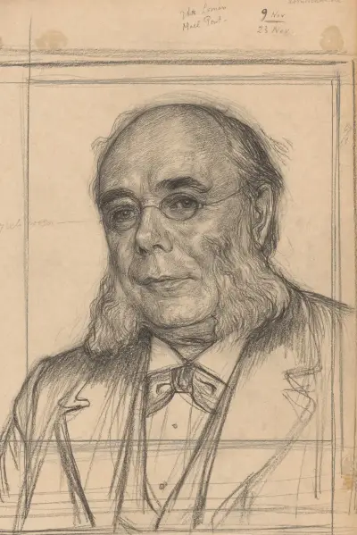 Porträtt av dr. H. Pierson av Jan Veth