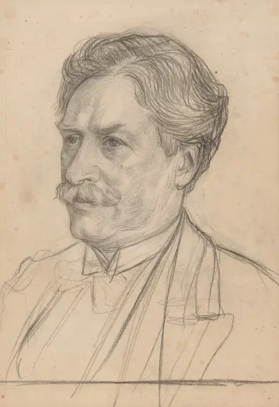 Porträtt av dr. H. Snellen av Jan Veth