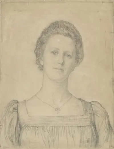 Porträtt av Emilie van Kerckhoff av Jan Veth