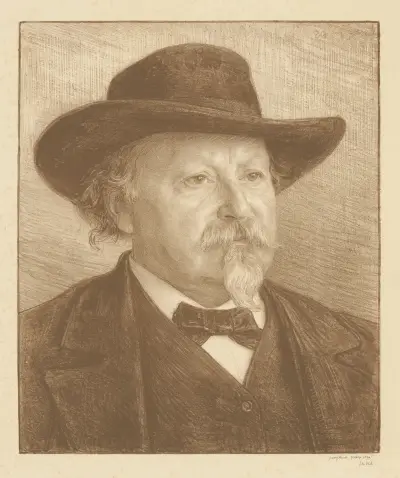 Porträtt av Johan Philip van der Kellen av Jan Veth
