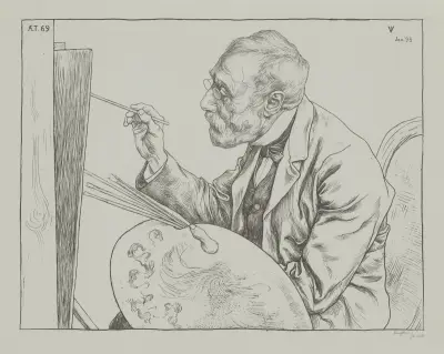 Portrét Jozefa Israëlse, 1893, Jan Veth