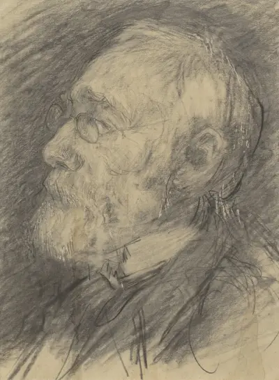 Portrét Jozefa Israëlse, 1884, Jan Veth