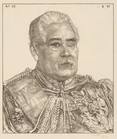 Portret van Karel van der Heijden av Jan Veth