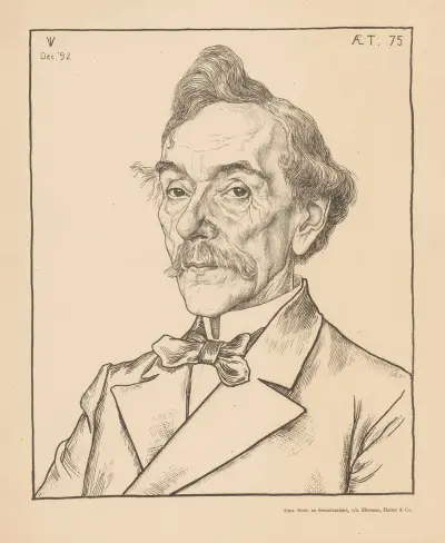 Porträtt av Louis Jacques Veltman av Jan Veth