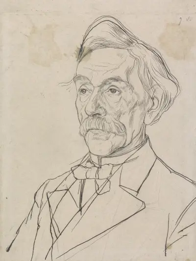 Porträtt av Louis Jacques Veltman av Jan Veth