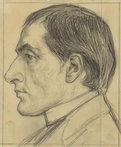 Porträtt av Lugné-Poe av Jan Veth