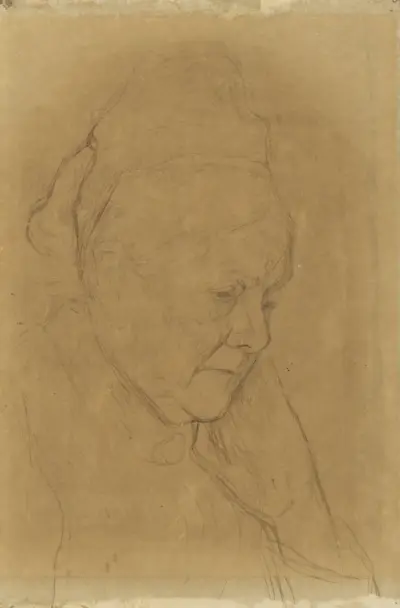 Portret van mevrouw Braet Bisdom van Cattenbroeck-van Hall av Jan Veth