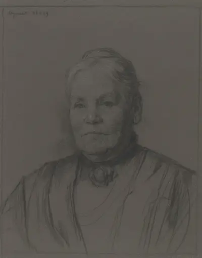 Portret van mevrouw M. Heering-Spakler von Jan Veth