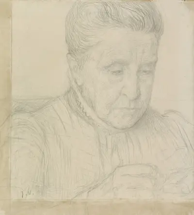 Porträtt av fru M.J. van Rennès-de Jongh av Jan Veth