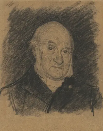 Porträtt av Nicolaas Beets av Jan Veth