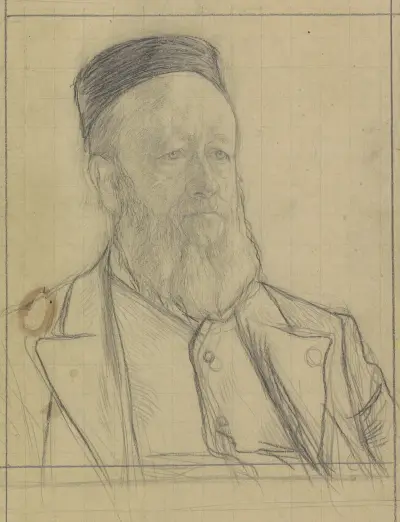 Porträtt av Pieter Johannes Veth av Jan Veth