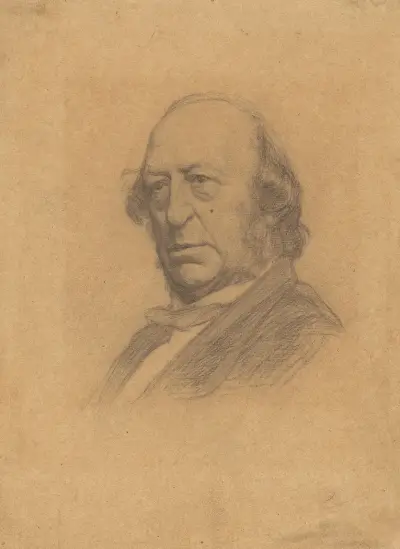 Porträtt av professor dr. Jan van Geuns av Jan Veth