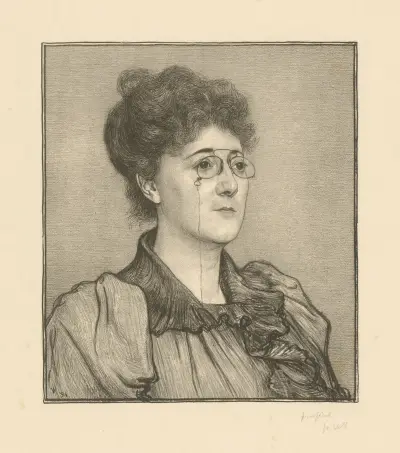 Porträtt av Thérèse Schwartze av Jan Veth