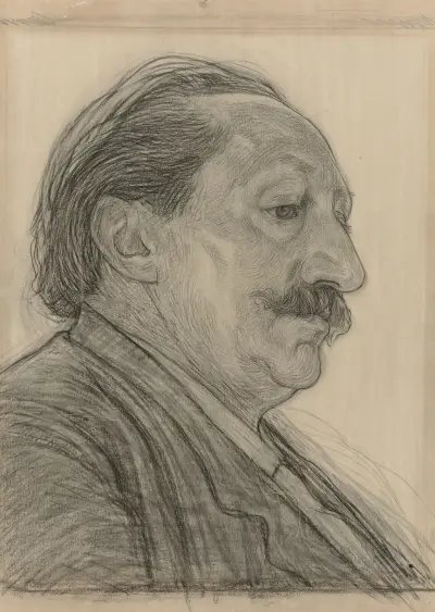 Porträtt av Willem Maris av Jan Veth