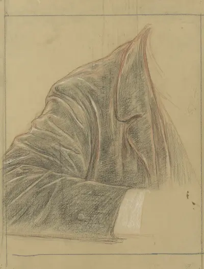 Studie av Geheimrat M. Kempners jacka och arm av Jan Veth