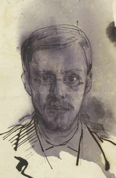 Självporträtt av Jan Veth av Jan Veth