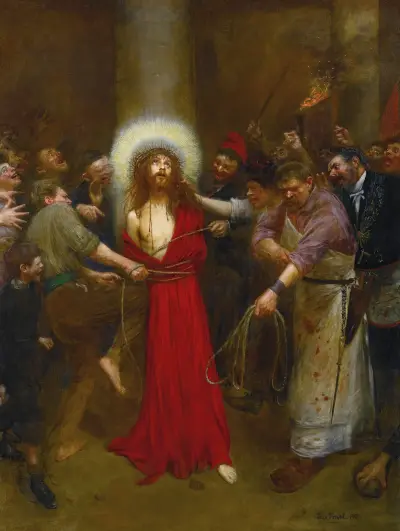 Christ Lié À La Colonne av Jean Béraud