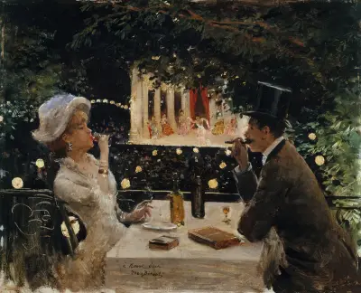 Dîner aux Ambassadeurs av Jean Béraud