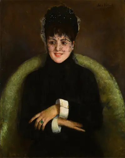 Elegante à l’Emeraude av Jean Béraud