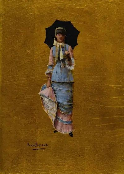 Jeune femme a l’ombrelle av Jean Béraud