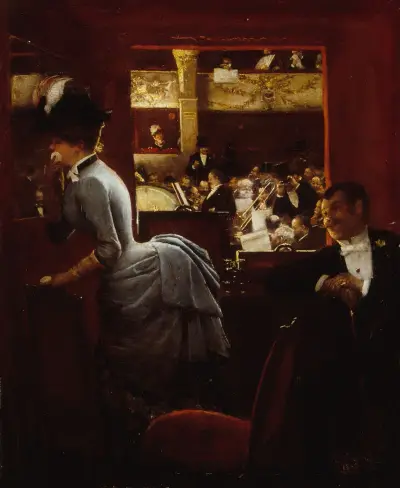 Badkaret, på Théâtre des Variétés av Jean Béraud