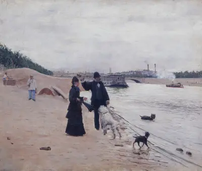 Seinens stränder av Jean Béraud