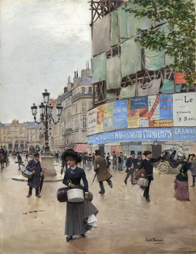 Paris,rue du Havre av Jean Béraud