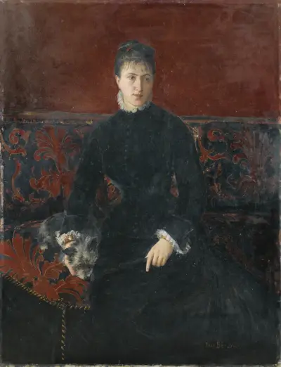 Portrait de Reine Bourdais av Jean Béraud