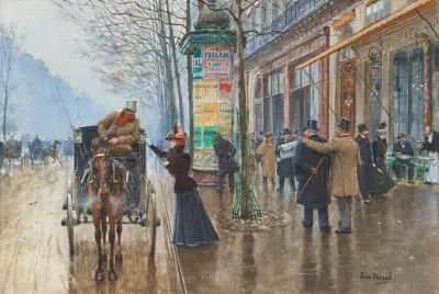 Parisiskt gatuliv av Jean Béraud