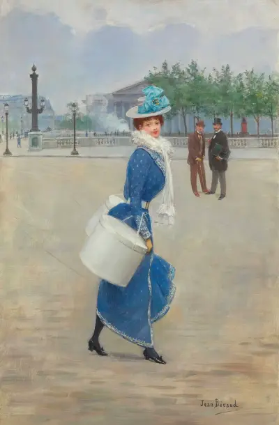På Place de la Concorde av Jean Béraud
