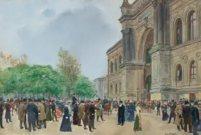 Salongens öppningsdag av Jean Béraud
