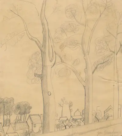 Landskap av Jean Brusselmans