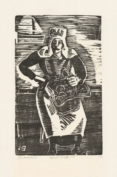 Selka s pokrývkou hlavy, Jean Brusselmans