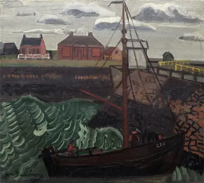 Fiskehamn av Jean Brusselmans