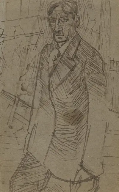 Porträtt av René Lyr av Jean Brusselmans