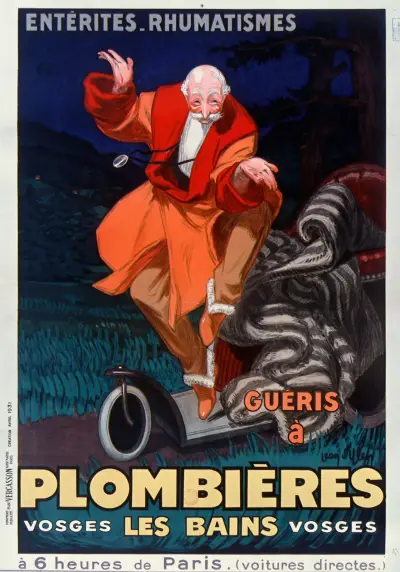 Entérites rhumatismes guéris à Plombières les Bains, Vosges av Jean d'Ylen