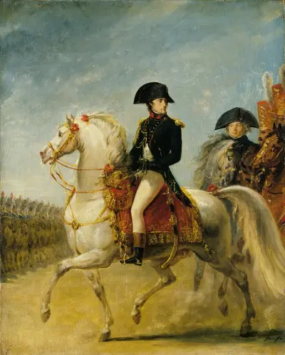 General Bonaparte reviewing Troops av Antoine-Jean Gros