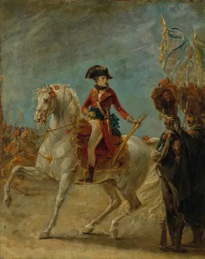 General Bonaparte överlämnar hederssabeln till gardets grenadjärer efter slaget vid Marengo av Antoine-Jean Gros