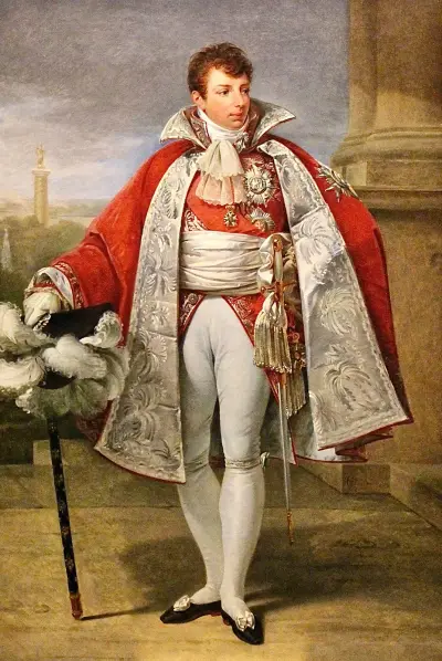 Portrait de Gérard-Christophe-Michel Duroc, duc de Frioul, en habit de Grand maréchal du palais av Antoine-Jean Gros