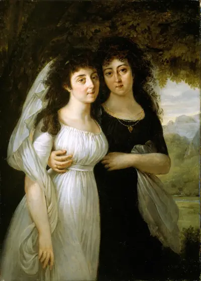Porträtt av systrarna Maistre av Antoine-Jean Gros