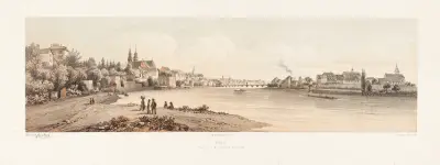 Basel sedd från St. Alban av Jean Jacottet