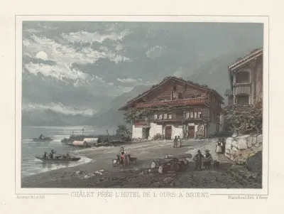 Chalet vid Björnkrogen i Brienz av Jean Jacottet