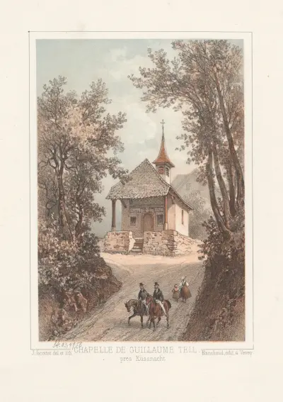 Chapelle de Guillaume Tell. près Küssnacht av Jean Jacottet