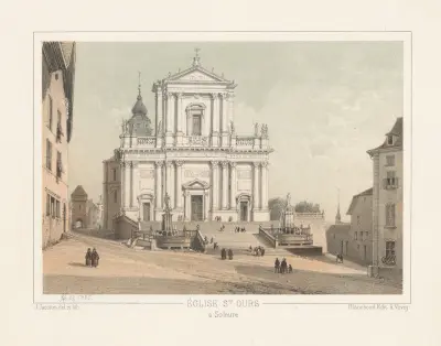 Église St Ours à Soleure av Jean Jacottet