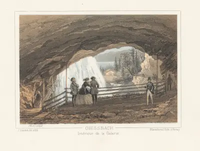 Giessbach Intérieur de la Galerie av Jean Jacottet