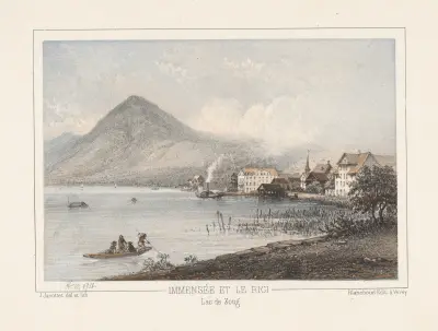 Immensée et le Rigi Lac de Zoug av Jean Jacottet