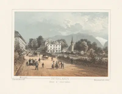 Interlaken Hotel d’Interlaken av Jean Jacottet